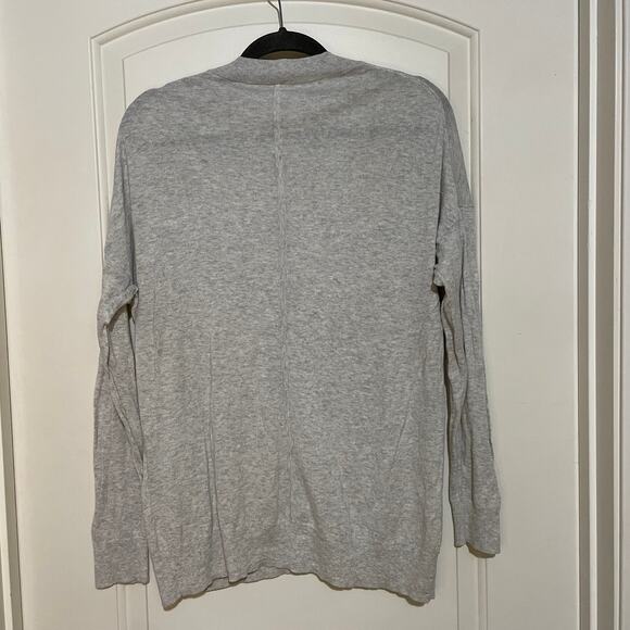 The Group by Babaton Grey Long Sleeved Top Cashmere-Cotton Blend Light Weight - Picture 2 of 6